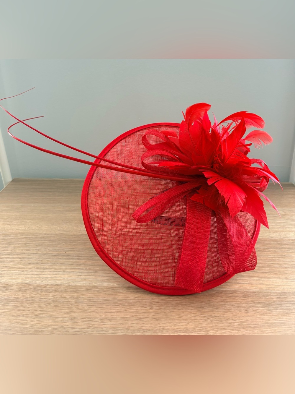 Scarlet Red Fascinator Hat